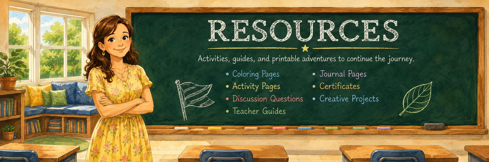 Resources — Activities, guides, and printable adventures to continue the journey
