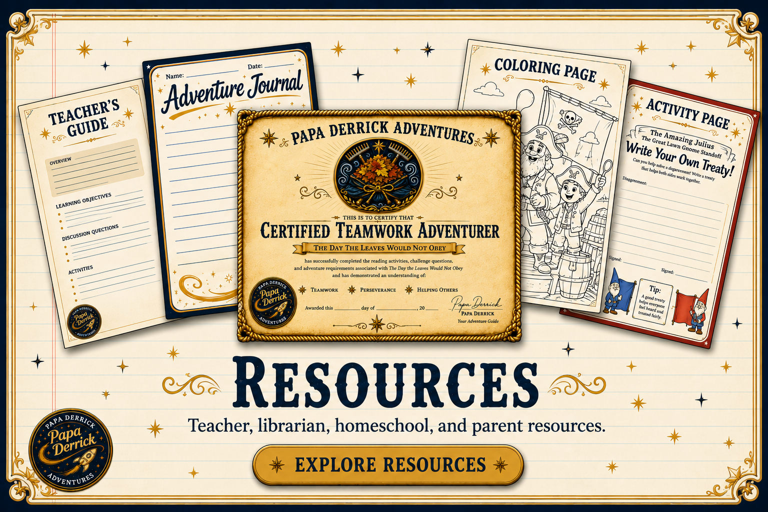 Resources — Teacher, librarian, homeschool, and parent resources